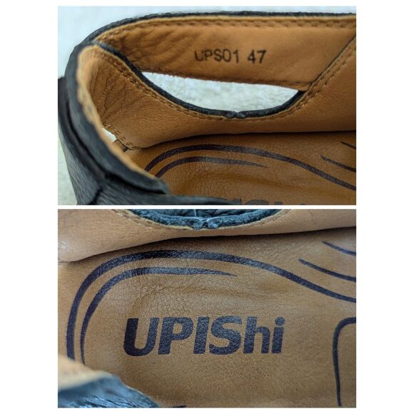 UPIShi Mens Casual Closed Toe Leather Adjustable Shoes/Sandals Sz 12.5 main image 11
